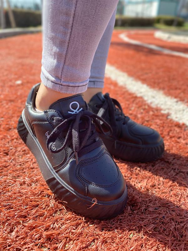 Benetton Kadın İthal Sneaker | SİYAH