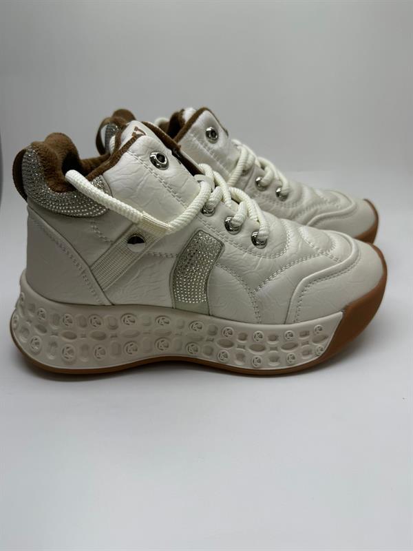 Kadın İthal Sneaker | Bej