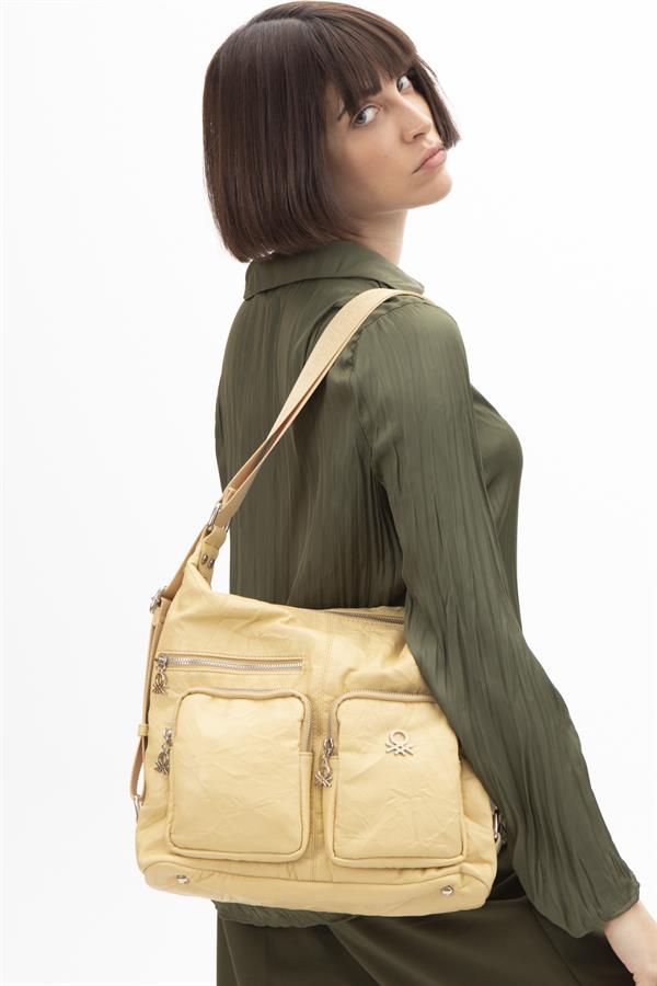 Benetton Kadın Kol Çanta | Sarı