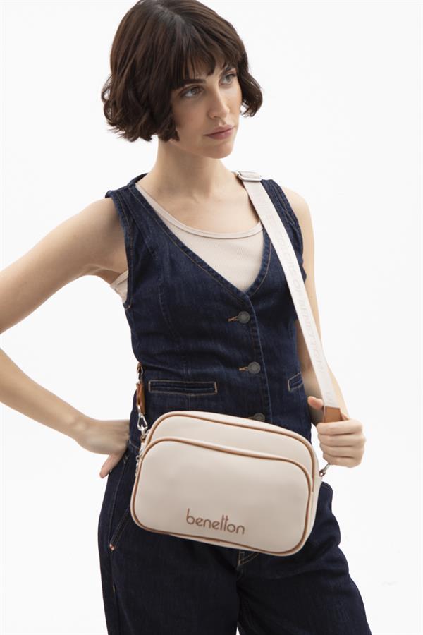 Benetton Kadın Çapraz Çanta | Bej Camel