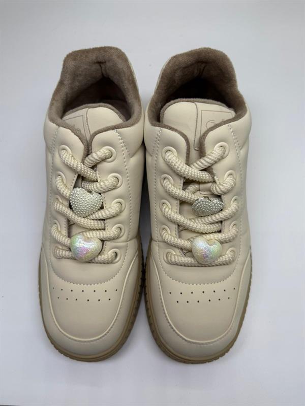 Kadın İthal Sneaker | Bej