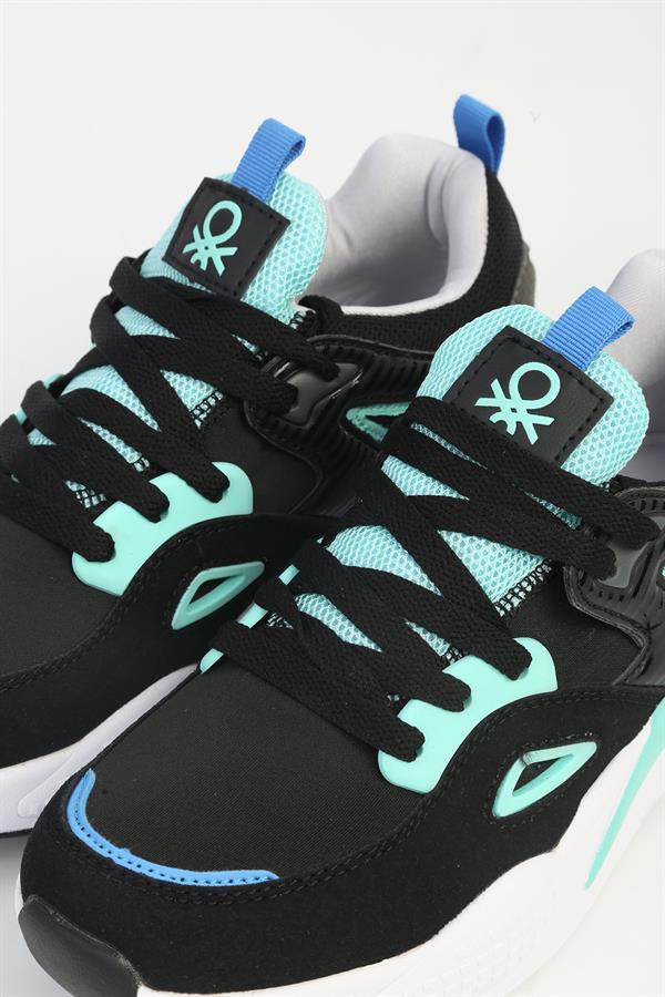 Benetton Kadın İthal Sneaker | SİYAH BEYAZ