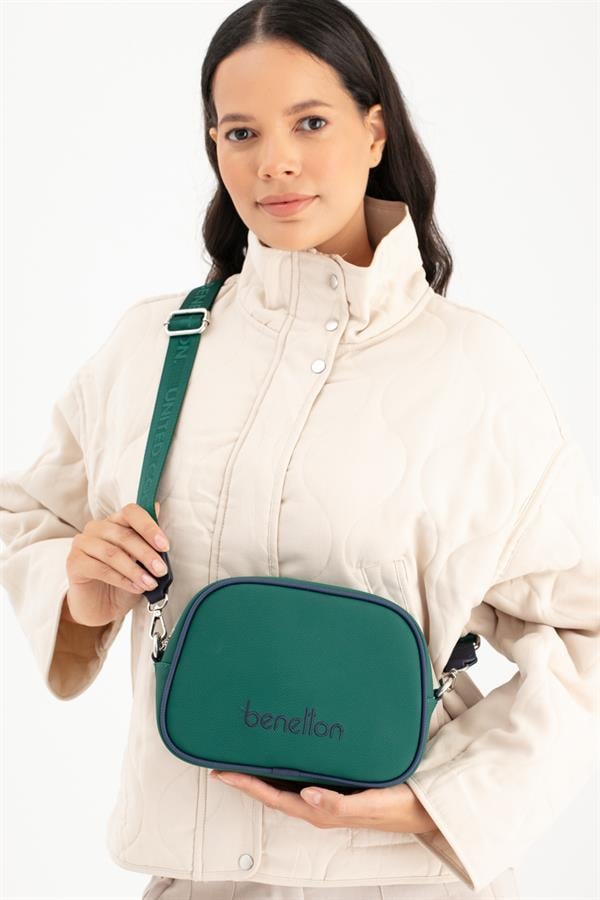 Benetton Kadın Çapraz Çanta | Zümrüt Lacivert