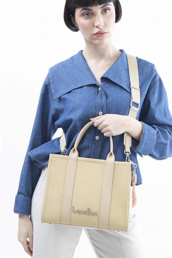 Benetton Kadın El Çanta | Sarı