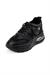 Hakiki Deri Kadın Siyah Kalın Taban Bağcıklı Spor Günlük Ayakkabı