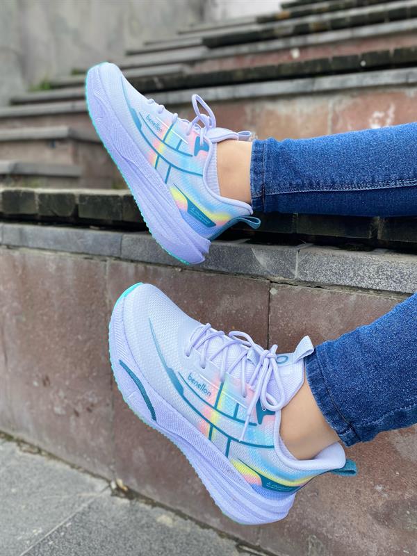 Benetton Unisex Spor Ayakkabı | Lila 