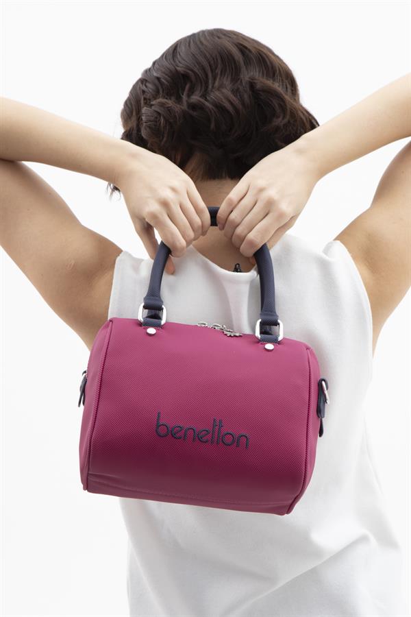 Benetton Kadın Kol Çanta | Mürdüm Lacivert