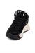 Kadın İthal Bilekli Sneaker Siyah Kalın Taban Günlük Ayakkabı