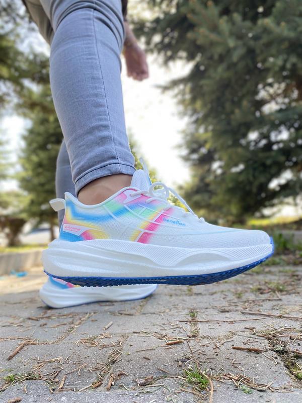 Benetton Unisex Spor Ayakkabı | Beyaz