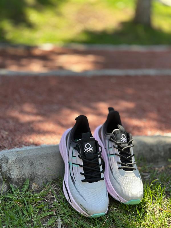 Benetton Unisex Spor Ayakkabı | Gri Siyah