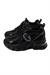 Kadın İthal Sneaker Siyah Kalın Tabanlı Günlük Spor Ayakkabı