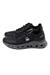 Benetton Kadın Siyah Mat Dokulu Kalın Taban Spor Sneaker Ayakkabı