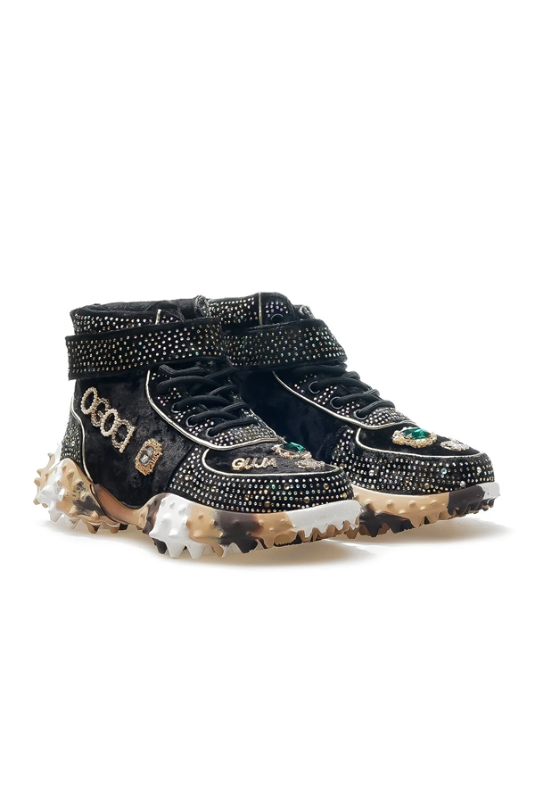 Kadın İthal Bot | Siyah Süet