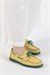Kadın Bağcık Detaylı Hakiki  Deri Loafer Ayakkabı | Sarı