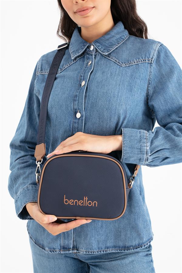Benetton Kadın Çapraz Çanta | Lacivert Camel