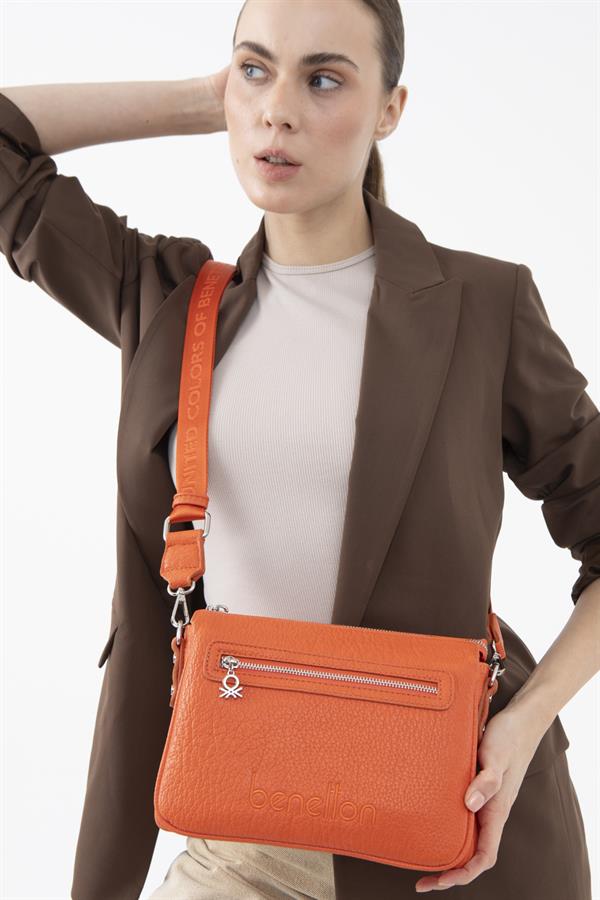 Benetton Kadın Çapraz Çanta | Turuncu