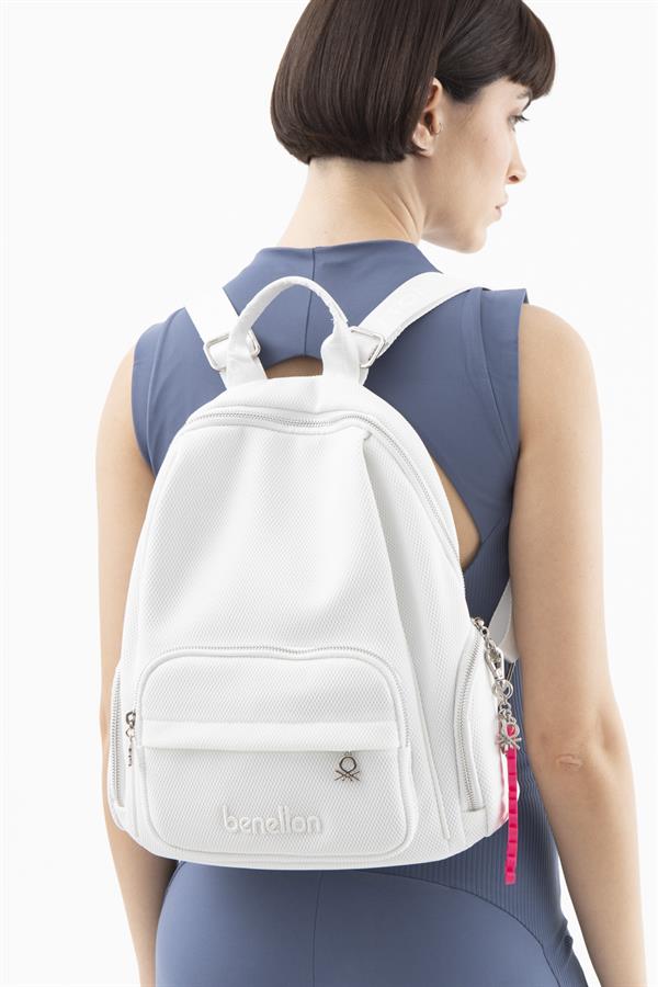 Benetton Kadın Sırt Çanta | Beyaz