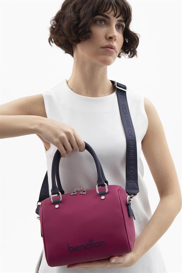 Benetton Kadın Kol Çanta | Mürdüm Lacivert