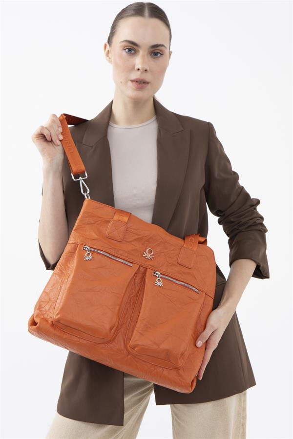 Benetton Kadın Kol Çanta | Turuncu