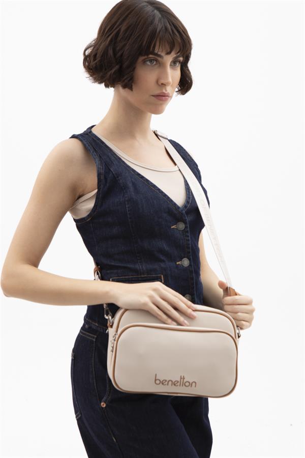 Benetton Kadın Çapraz Çanta | Bej Camel