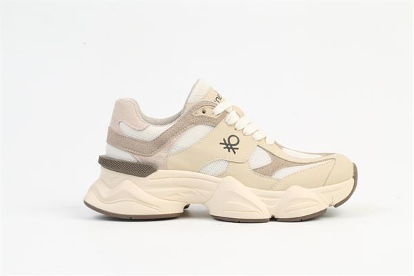 Benetton Unisex Spor Ayakkabı | Bej