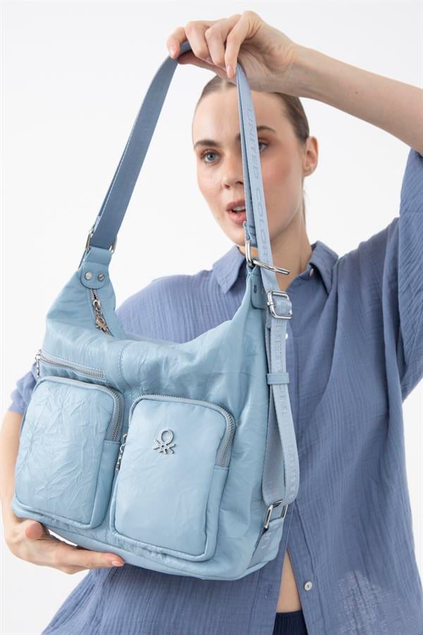 Benetton Kadın Kol Çanta | Mavi