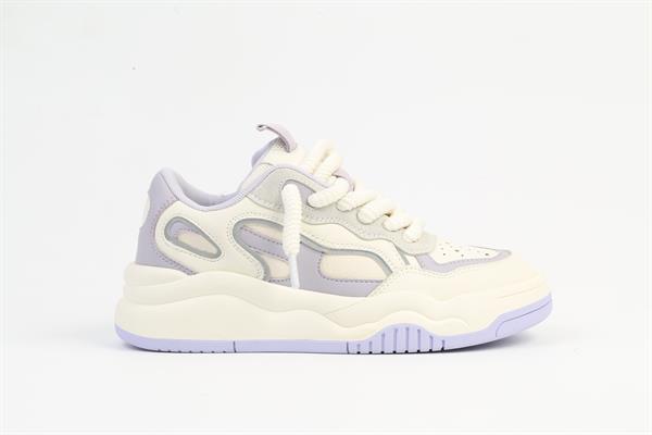 Benetton Unisex Spor Ayakkabı | Beyaz Lila