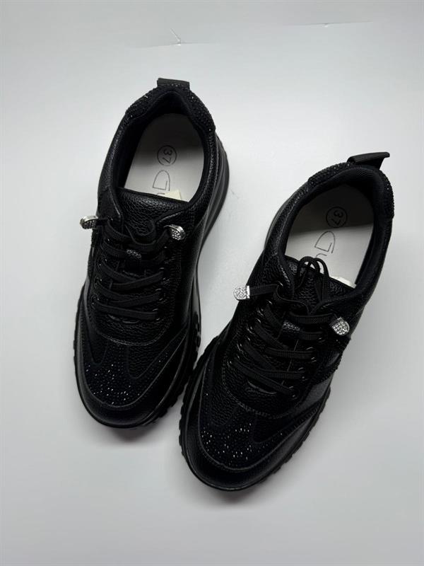 Kadın İthal Sneaker | Siyah