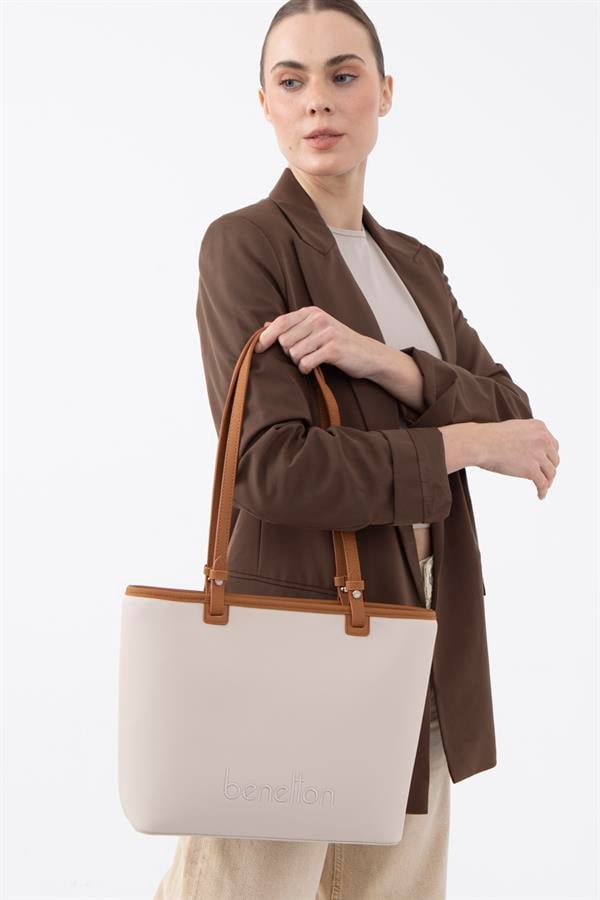 Benetton Kadın Kol Çanta | Bej Camel