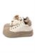 Kadın İthal Sneaker Bej Oyuncak Figür Detaylı Ortopedik Tabanlı Günlük Ayakkabı