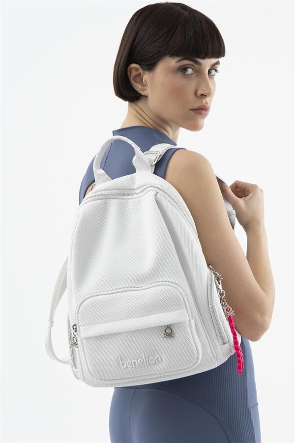 Benetton Kadın Sırt Çanta | Beyaz