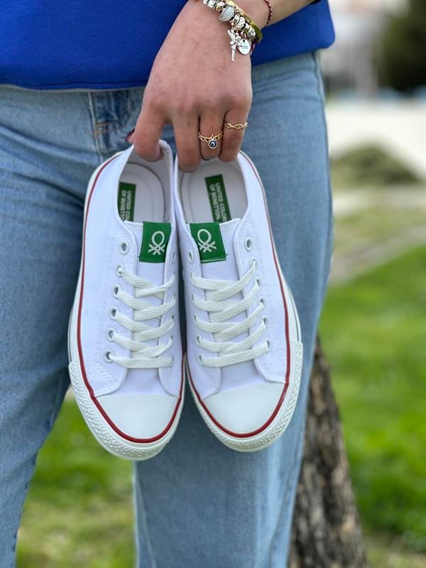 Benetton Kadın Yazlık Spor Ayakkabı | Beyaz 