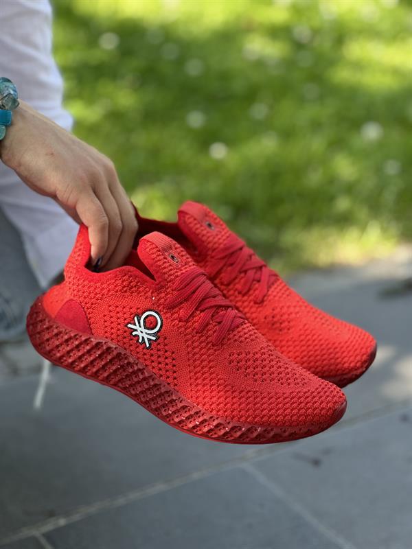 Benetton Unisex Yazlık Spor Ayakkabı | Kırmızı