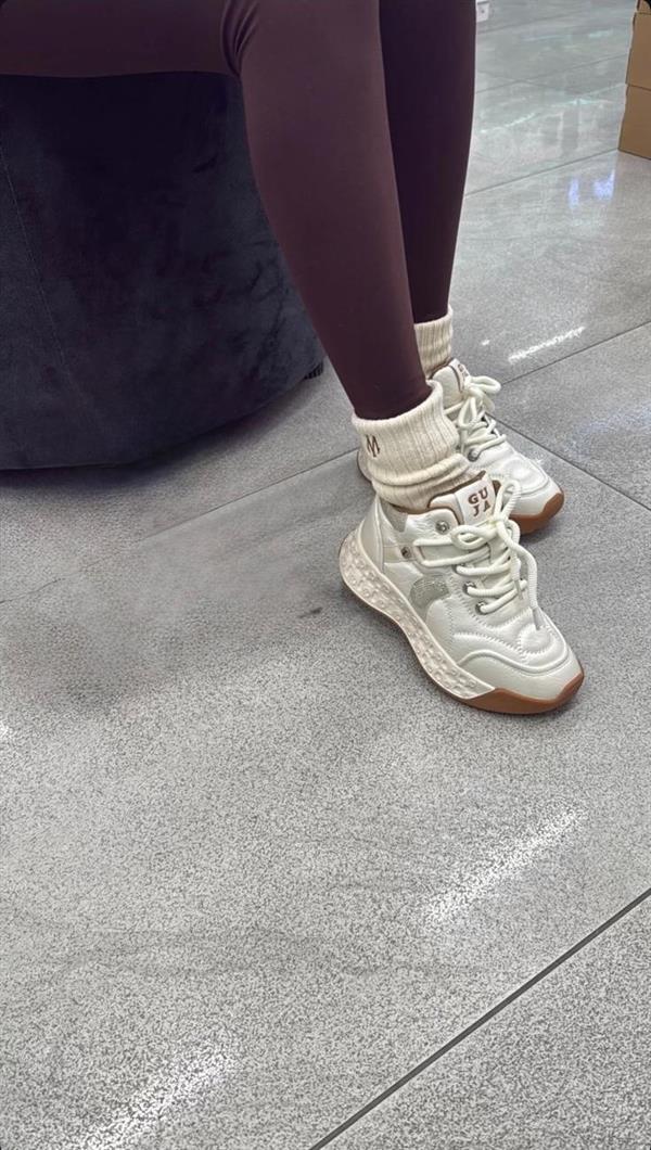 Kadın İthal Sneaker | Bej