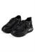 Hakiki Deri Kadın Siyah Kalın Taban Bağcıklı Spor Günlük Ayakkabı