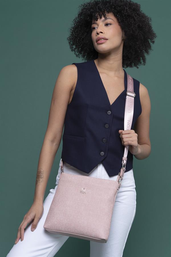 Benetton Kadın Çapraz Çanta | Pudra