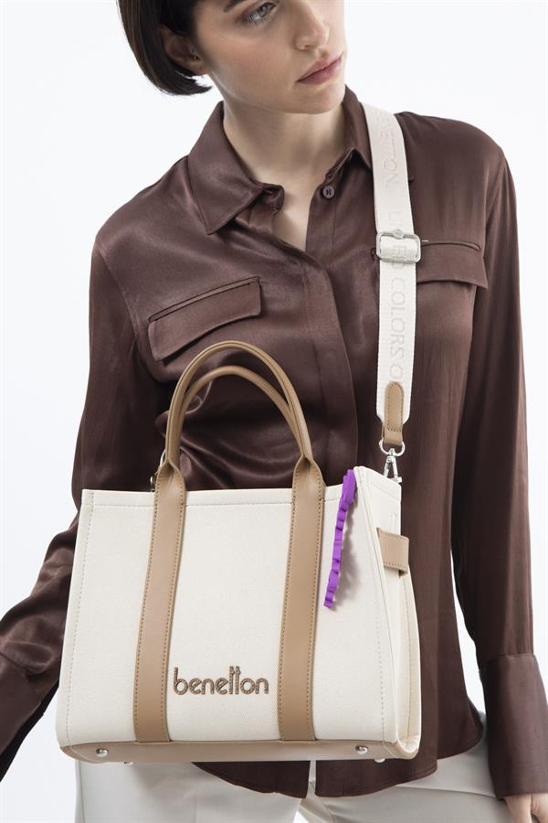 Benetton Kadın El Çanta | Bej