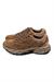 Bağcıklı Kadın İthal Sneaker Camel Kalın Taban Günlük Ayakkabı
