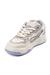 Benetton Kadın Beyaz Lila Detaylı Kalın Bağcıklı Kalın Taban Spor Sneaker Ayakkabı
