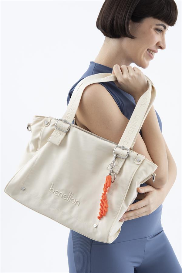 Benetton Kadın Kol Çanta | Bej