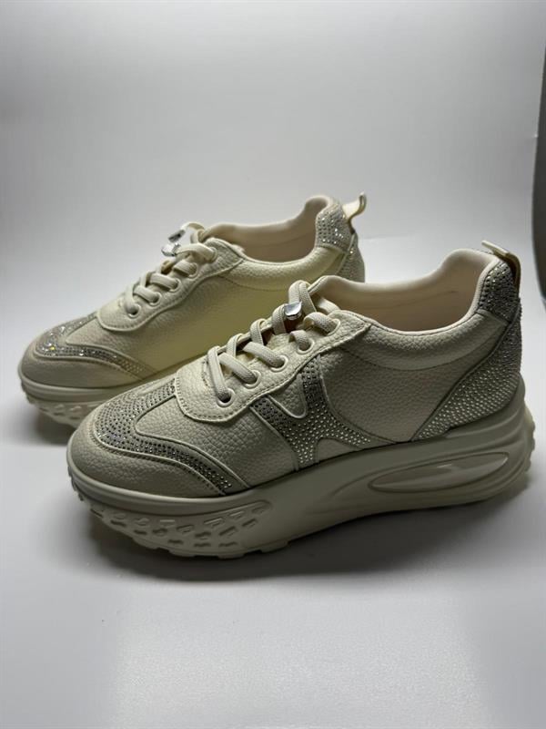 Kadın İthal Sneaker | Bej
