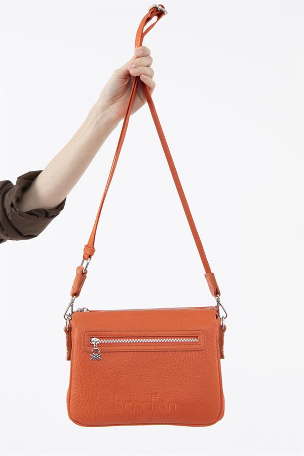 Benetton Kadın Çapraz Çanta | Turuncu