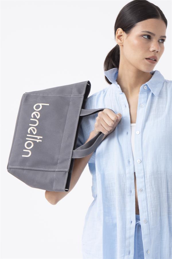 Benetton Kadın El Çantası | Gri