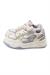 Benetton Kadın Beyaz Lila Detaylı Kalın Bağcıklı Kalın Taban Spor Sneaker Ayakkabı