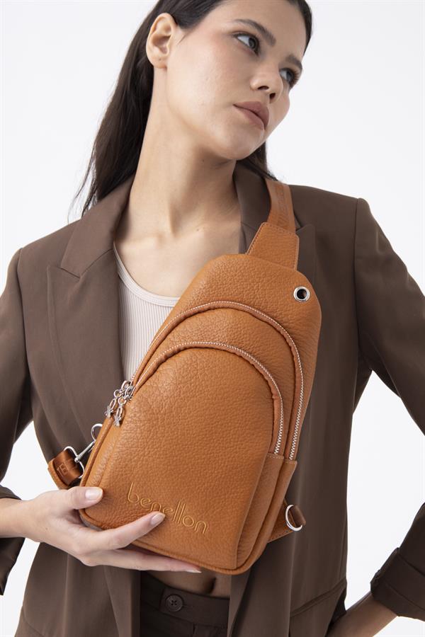 Benetton Kadın Çapraz Çanta | Camel