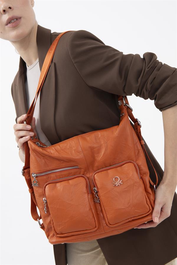 Benetton Kadın Kol Çanta | Turuncu