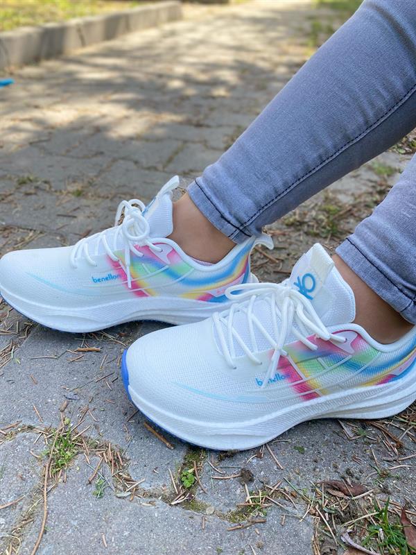 Benetton Unisex Spor Ayakkabı | Beyaz