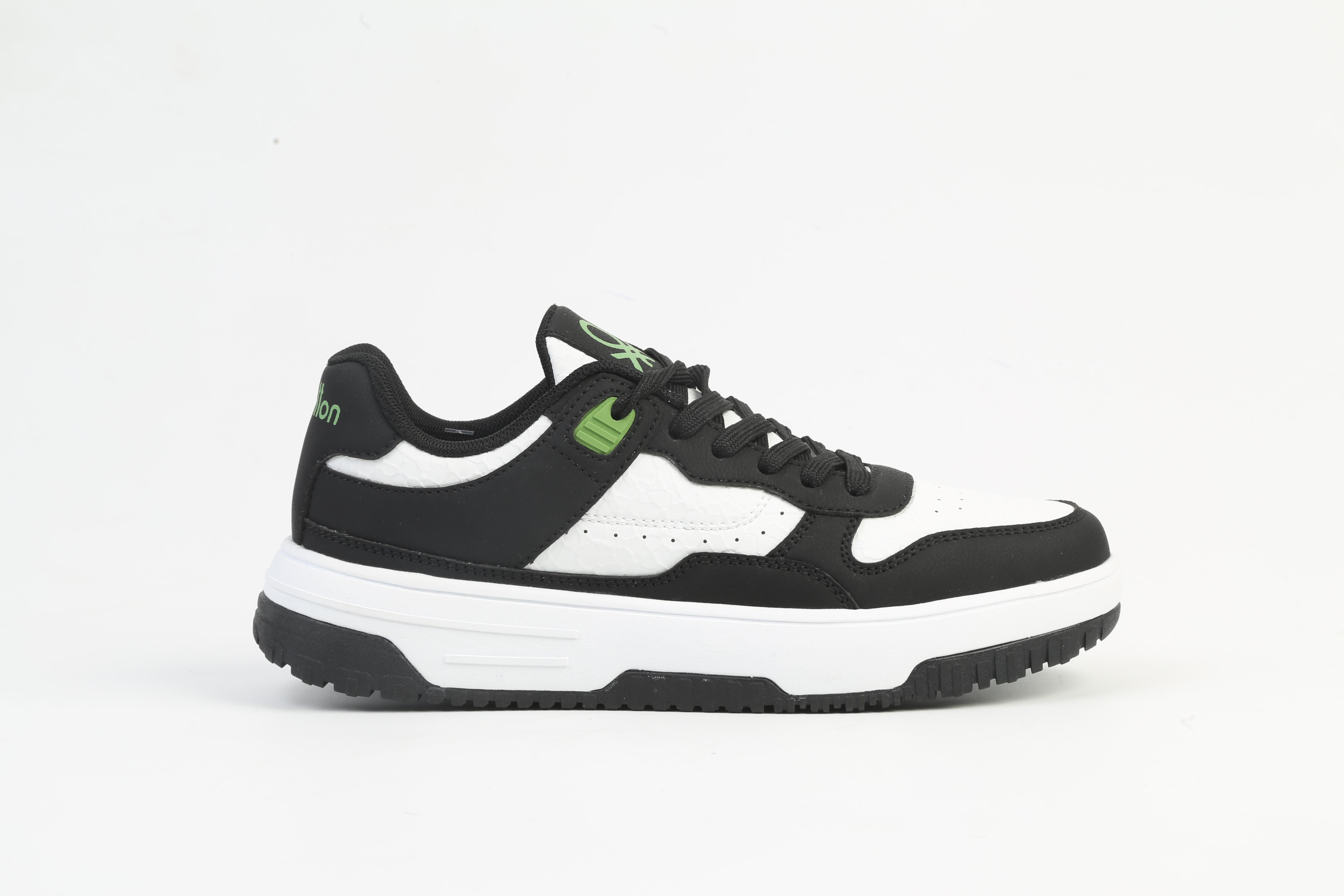 Benetton Unisex Spor Ayakkabı | Beyaz Siyah