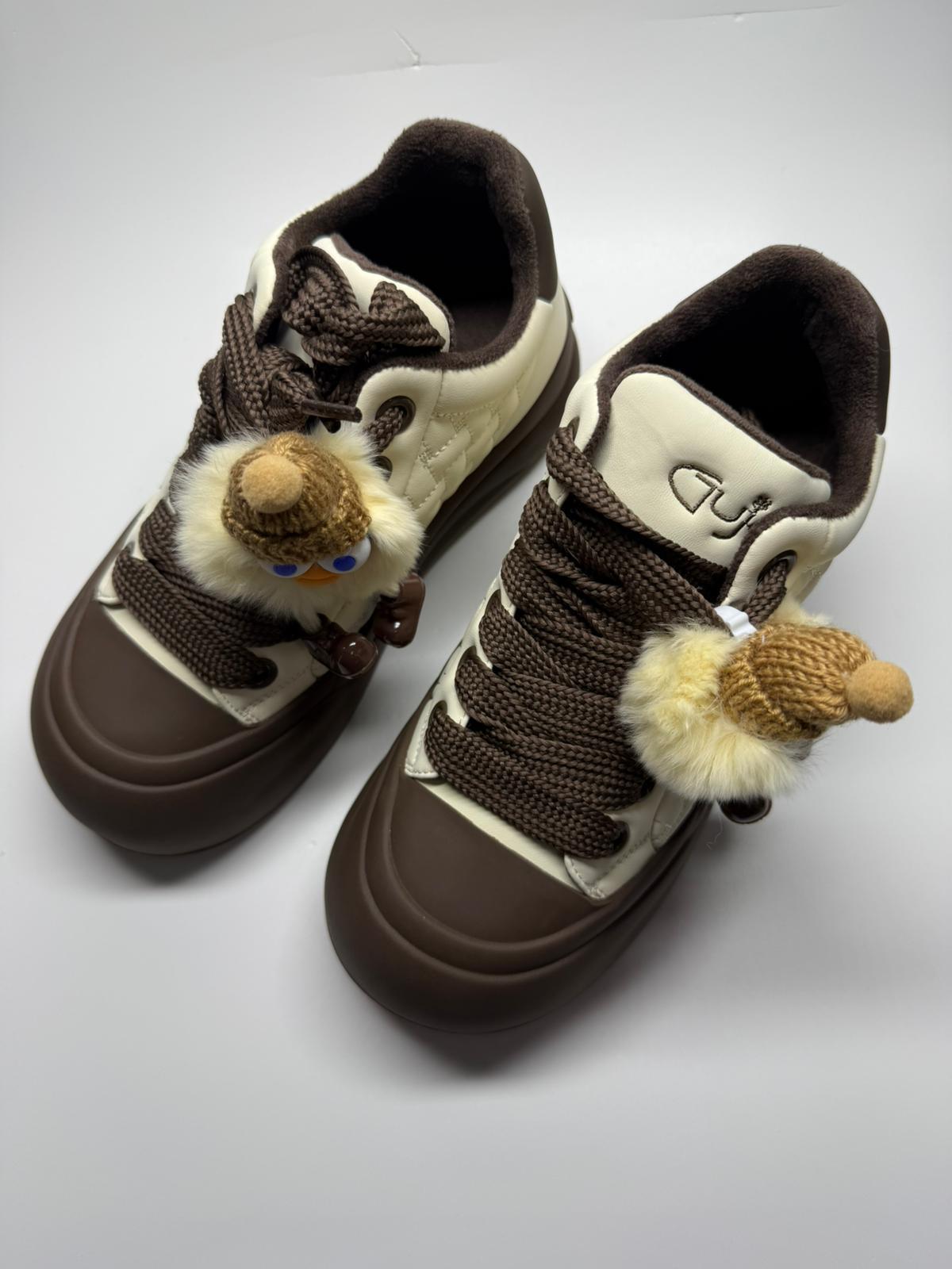 Kadın İthal Sneaker | Kahve