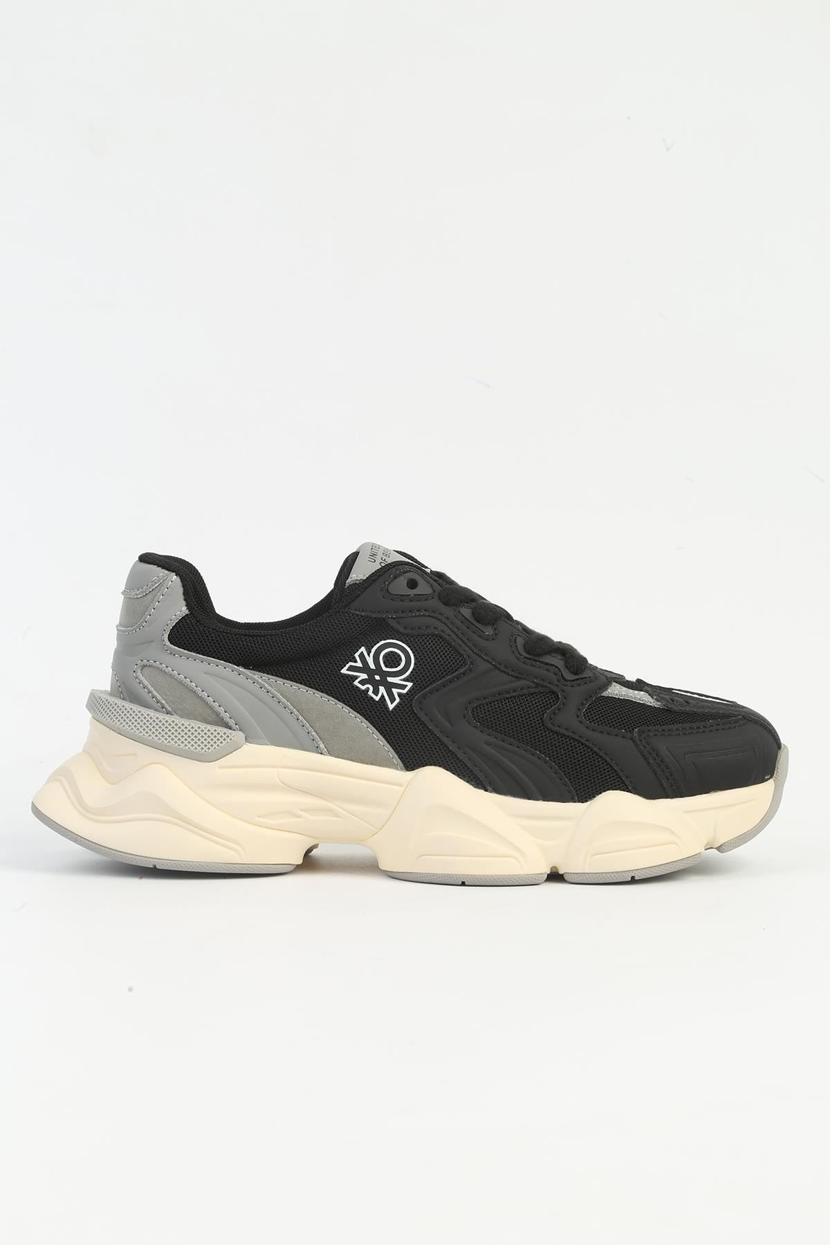 Benetton Kadın İthal Sneaker | SİYAH 